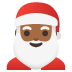 🎅🏾 Santa Claus: medium-dark skin tone display on Google